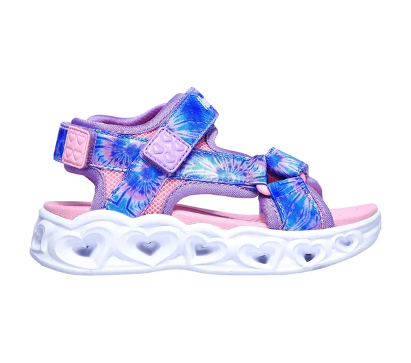 Skechers Infant Girls& S Lights Heart Lights Color Groove Sandal