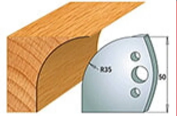 CMT 690.564 Pair of Profiled Knives for Shaper Cutters, 1-31/32x22 Cutting Length, 5/32x22 Thickness