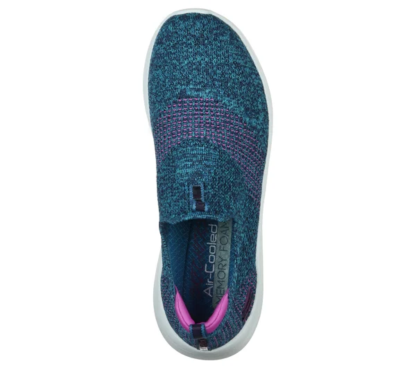 Skechers Women's Ultra Flex 2.0 Pretty Dazzling Slip-On, Navy/Purple