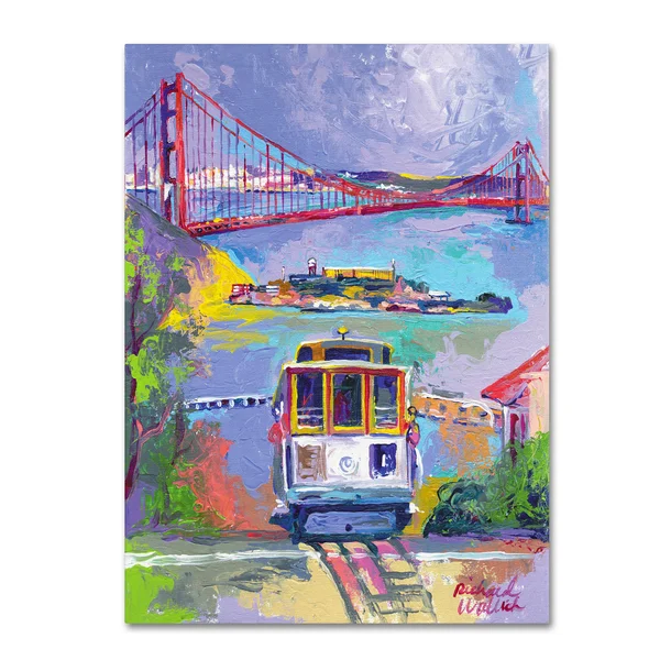 Trademark Global Richard Wallich &San Francisco 2& Canvas Art