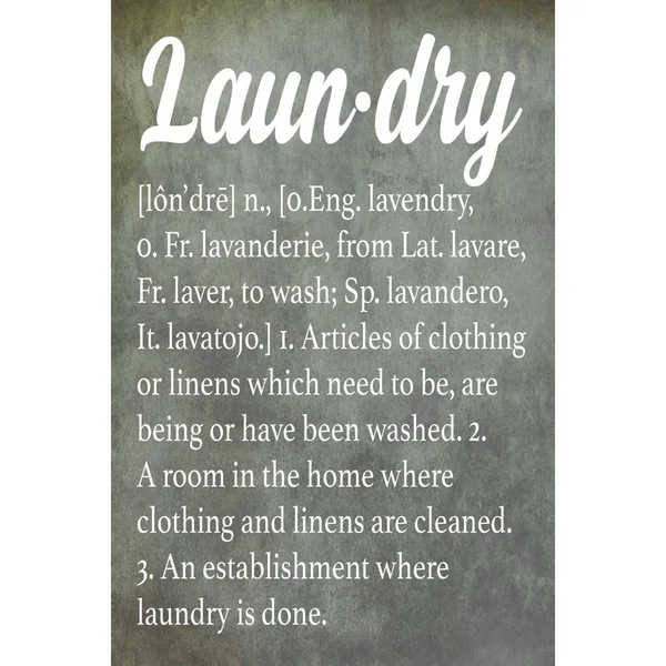 Vintage Laundry Painting Print on Wrapped Canvas - Multi-Color
