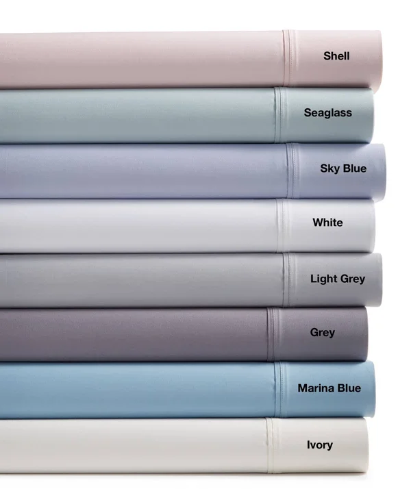 Fairfield Square Collection Brookline 1400-Thread Count 6-Pc. King Extra Deep Pocket Sheet Set - Light Grey