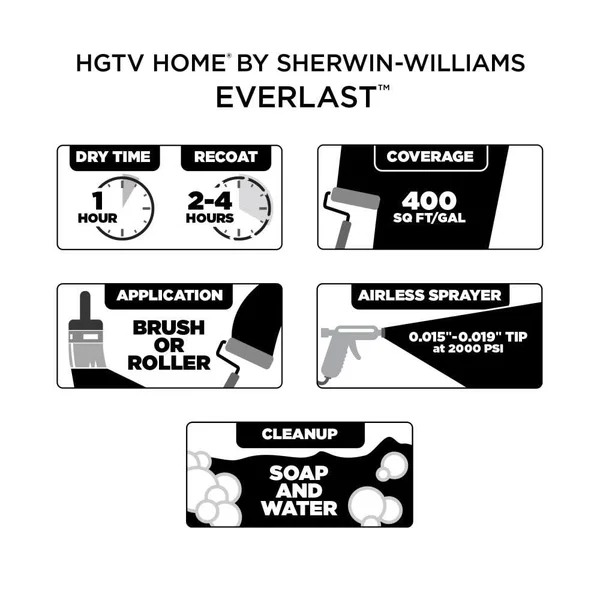 HGTV Home by Sherwin-Williams Everlast Semi-Gloss Magical Exterior Paint (5-Gallon) - HGSW1425-833041