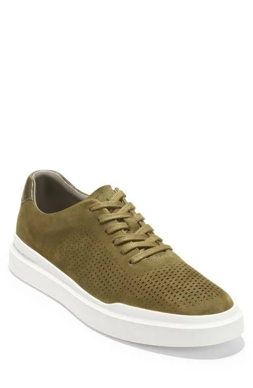 Cole Haan Grandpro Rally Sneaker, Size 11 in Dark Olive Nubuck at Nordstrom