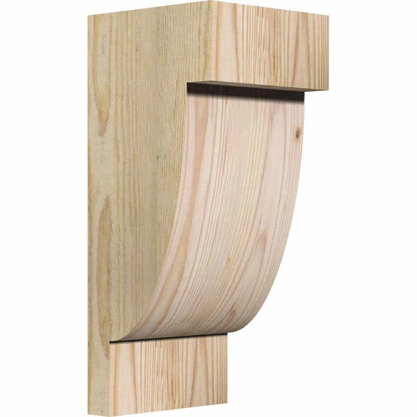 Ekena Millwork COR06X06X14ALP00RDF 6x22W x 6x22D x 14x22H Alpine Rough Sawn Corbel, Douglas Fir