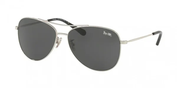 Coach HC7079 L1013 Metal Sunglasses, 93222L Light Gold