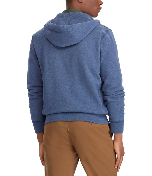 Polo Ralph Lauren Men's Fleece Hoodie - Rustic Navy Heather L