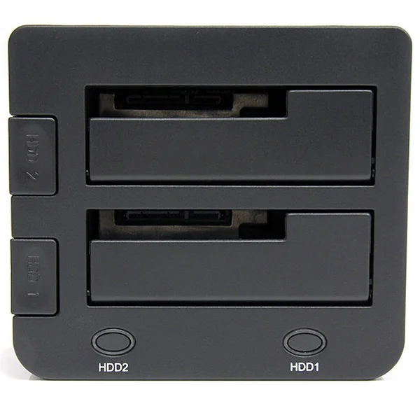 StarTech.com Dual Bay SATA HDD Docking Station - for 2 x 2.5 - 3.5x22 SATA SSD, HDD - Hot Swap - Hard Drive Docking Station - S