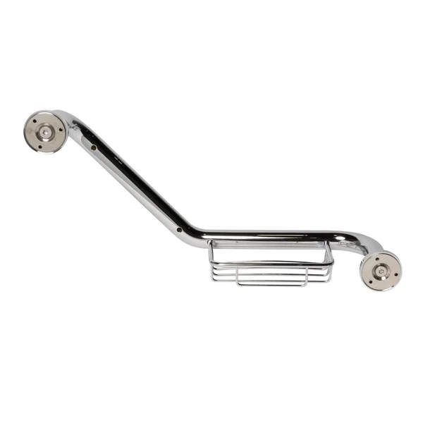 Keeney GB34211BN Reversible Traditional 18x22 Angled Grab Bar, Brushed Nickel, 18x22
