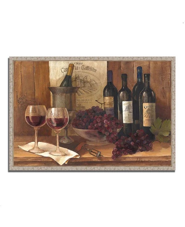 26x22 x 38x22 Vintage Wine by Albena Hristova Fine Art Giclee Print