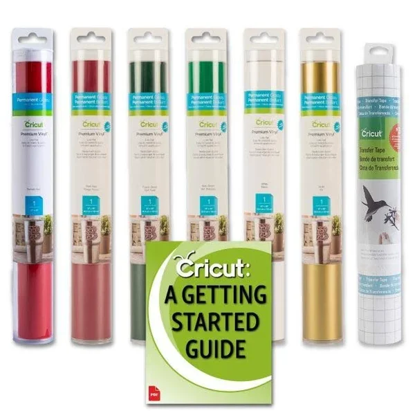 Cricut Premium Permanent Vinyl Christmas Colors Bundle
