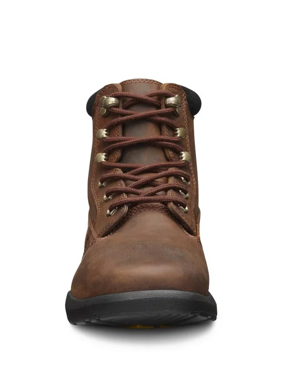 Dr. Comfort Boss Men's Work Boot: 11.5 Wide (e/2e) Chestnut Lace, Size: One size, Brown
