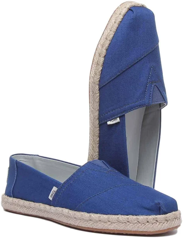 Toms Plant Dye Indigo Canvas Women's Espadrilles - Blue - Espadrilles
