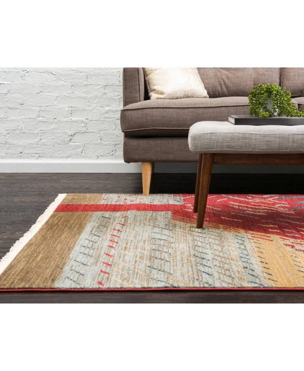 Unique Loom Anastacia Fars Area Rug - 7& x 10& Red