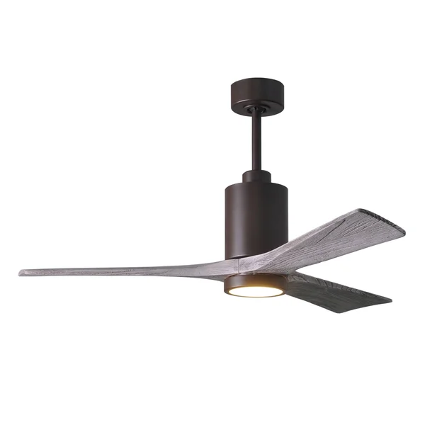 Patricia Ceiling Fan with Light by Matthews Fan Company - Textured Bronze, PA3-TB-BW-52