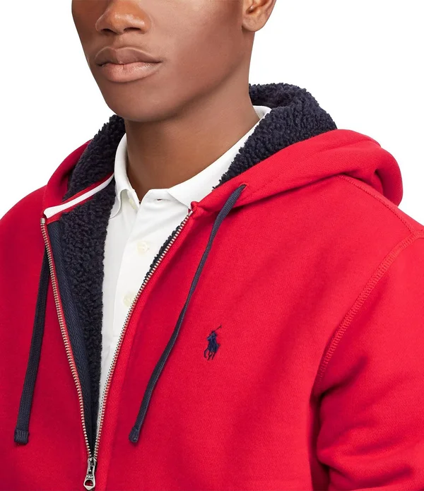 Polo Ralph Lauren Men's Fleece Hoodie Ralph Red