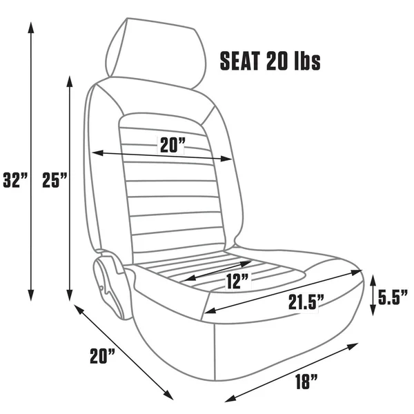 Procar 80-1500-54L Classic SEAT, Driver, Vinyl/Vinyl