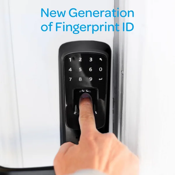 Ultraloq UL3 BT 2nd Gen Smart Lock + WiFi Bridge 5-in-1 Keyless Entry Electronic Door Handle, Black
