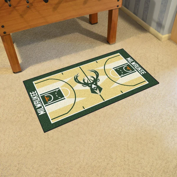 Milwaukee Bucks NBA Court Large Runner