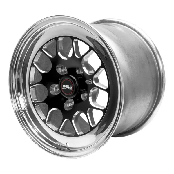 Weld S77 15x9.33, 5x4.5 BP, 5.5in. BS Black Wheel (Low Pad) - Non-Beadlock - 77LB-509A55A