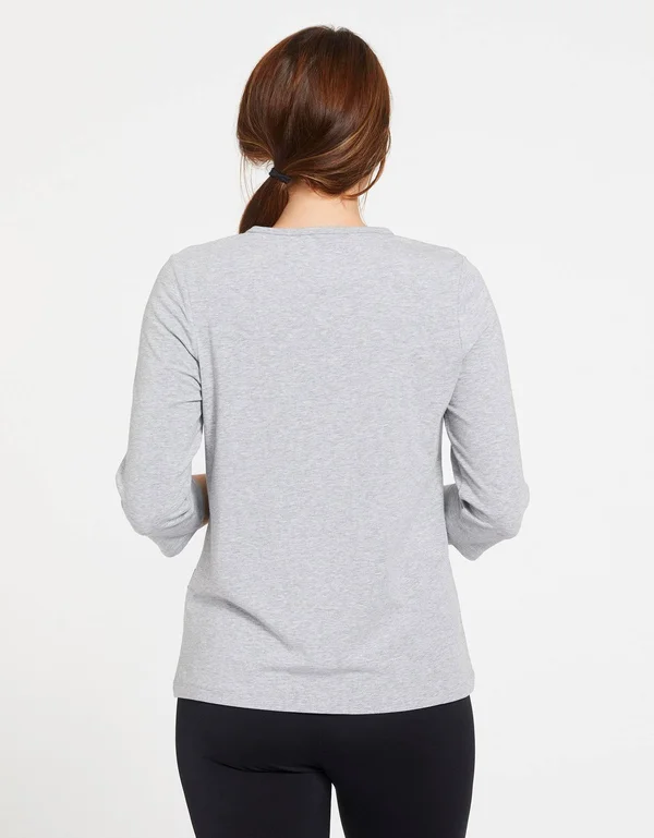 Women's Loose Fit 3/4 Sleeve T-Shirt - UPF 50+ Sensitive Collection Black