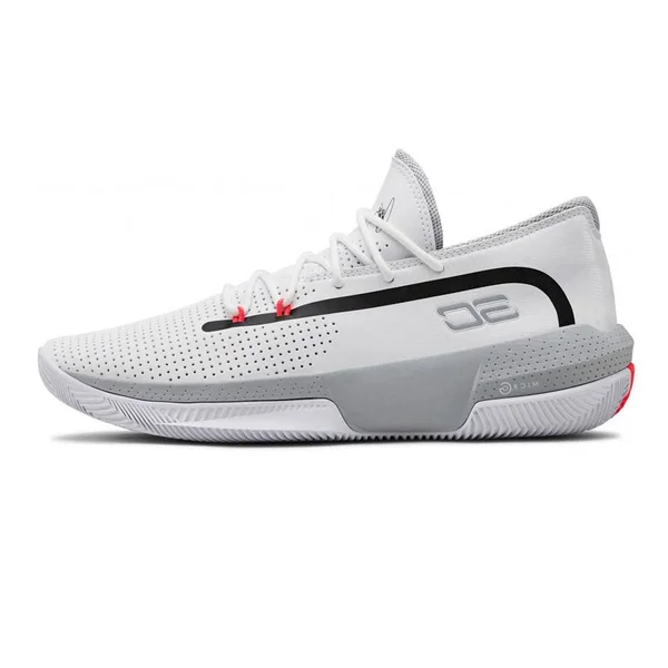Under Armour Men's SC 3ZERO III Basketball Shoes - White - Size 13.0