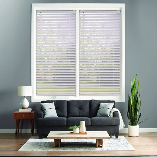 Sonoma Goods for Life Cordless Venetian Vinyl Blinds, White, 38x64