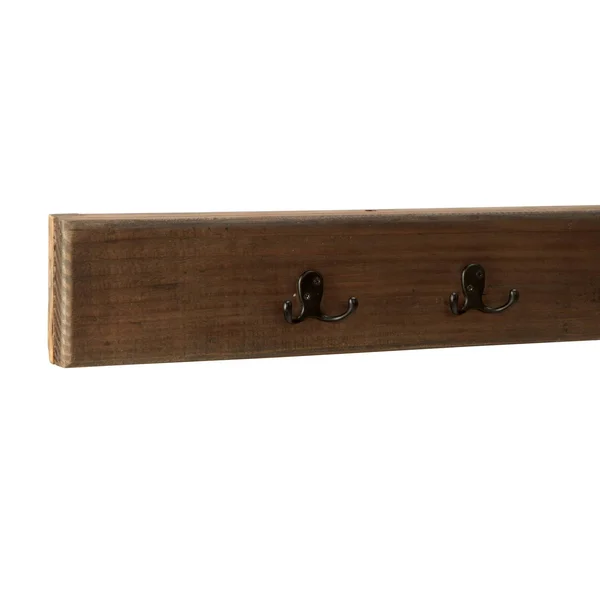 Modesto 48x22 Metal and Reclaimed Wood Storage Coat Hook with Bench