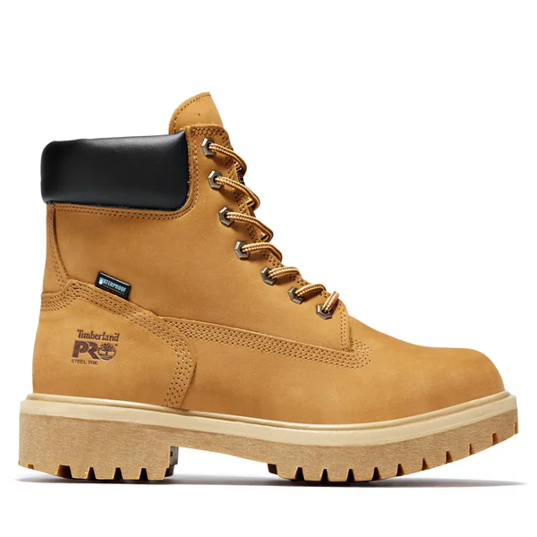 Timberland Pro Men's 6-Inch Direct Attach Waterproof Steel Toe Boots