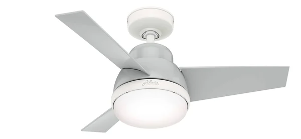 Hunter Fans 51328 Valda with LED Light 36 inch Ceiling Fan in Dove Grey