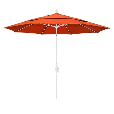 Mariyah 11& Market Umbrella Arlmont & Co. Frame Color: Bronze - Fabric Color: Sunbrella A Melon