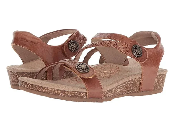 Women's Aetrex Jillian, Adult, Size: 5 M, Cognac Leather