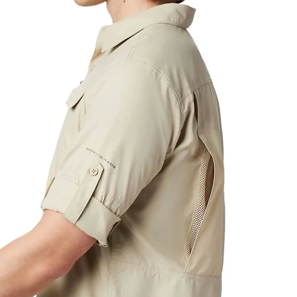 Columbia Men's Silver Ridge 2.0 Long Sleeve Shirt, Fossil, XXL