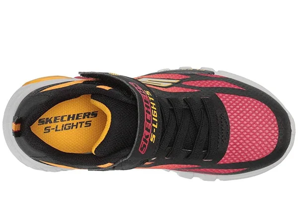 Boys Skechers Flex-Glow Trainers - Black