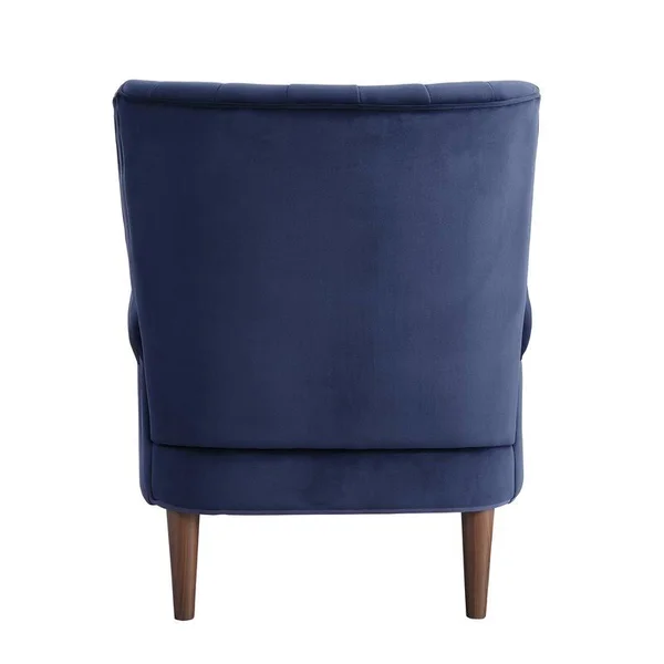 Lexicon Massa Velvet Accent Chair in Navy Blue - 1047BU-1