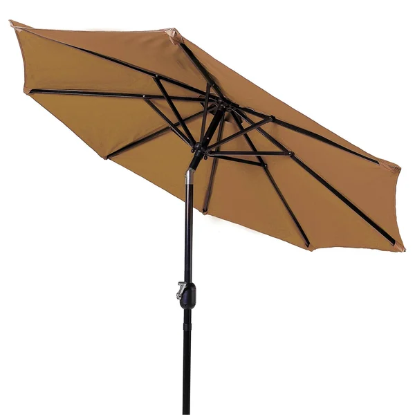 Trademark Innovations Tilt Crank Patio Umbrella, 7&, Tan