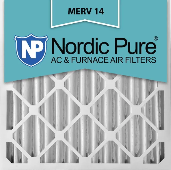 Nordic Pure 18x24x4 MERV 14 Pleated AC Furnace Air Filters 6 Pack