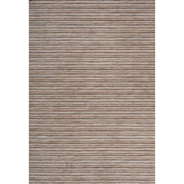 Jonathan Y Finn Modern Farmhouse Pinstripe Natural/Brown Area Rug - 6& Square