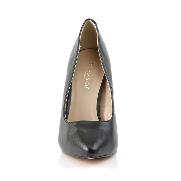 Pleaser - AMUSE-20 6 - Cream Patent