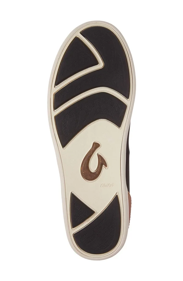 Olukai Manoa Shoe - Men's Fog/Mustard, 8.5