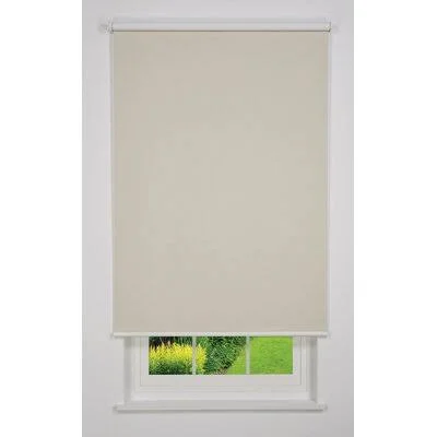 Cordless Blackout Roller Shade Linen Avenue Finish: Beige, Blind Size: 30W x 78L