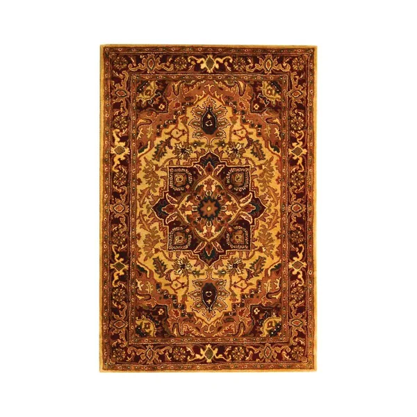 Safavieh Classic CL763A 2&3x22 x 10&0x22 Runner Light Gold - Red Area Rug