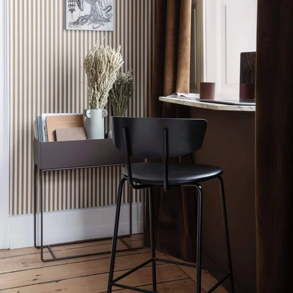 Ferm Living Herman Bar Stool - Black - Low