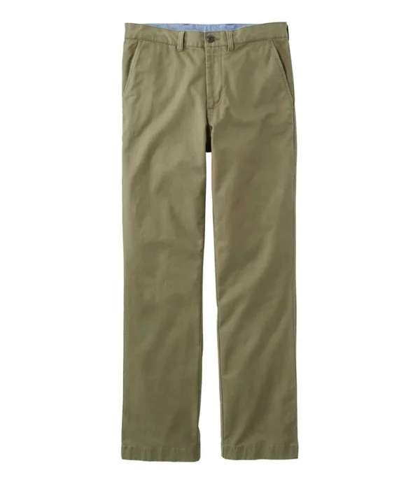 Men's Lakewashed Stretch Khakis - Standard Fit Gray 33x32, L.L.Bean