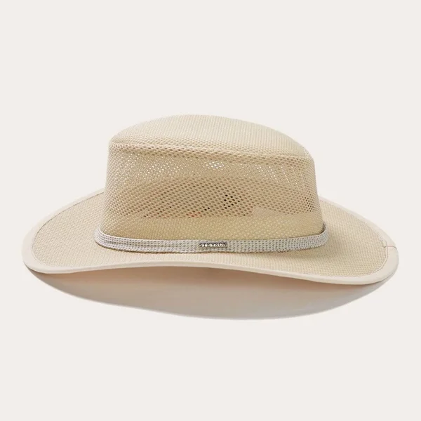 Stetson Mesh Safari Hat, Men's, Natural, Size Small