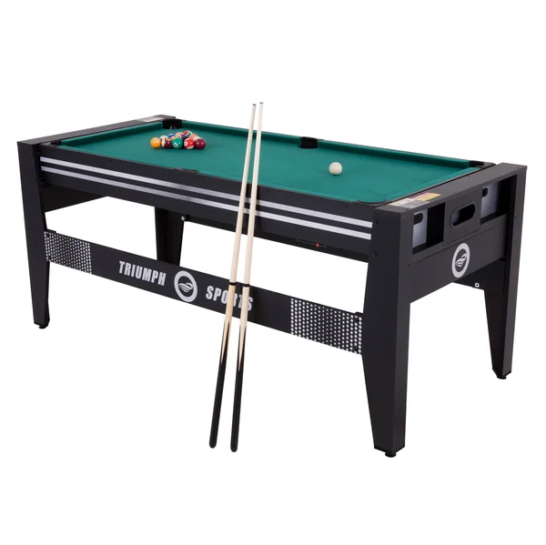Triumph 45-6065 72x22 4-in-1 Multi Game Swivel Table (Table Tennis Air Hockey Billiard Table Football) with Adjust Table