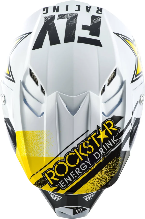 Fly Racing F2 Carbon MIPS Rockstar Helmet Black/White - S