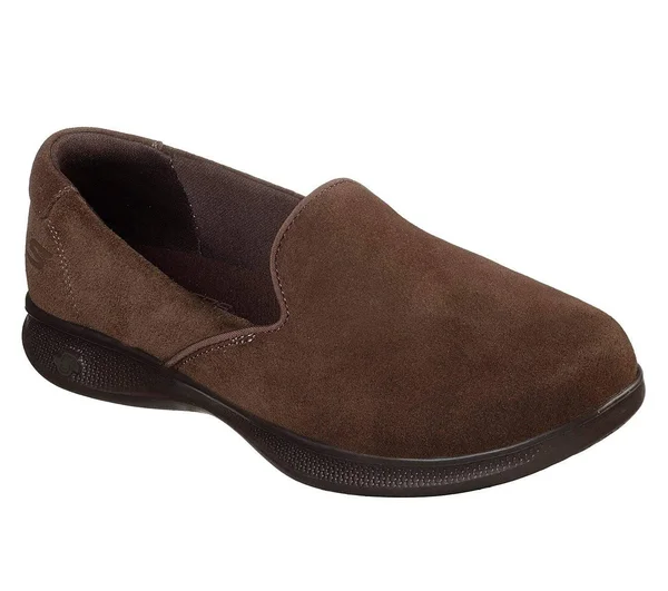 Skechers Womens Go Step Lite &Delight& Slip on Shoes Chocolate