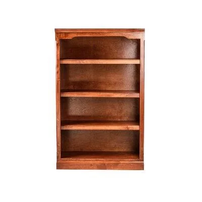 Alfano Standard Bookcase Three Posts Color: Coffee - Size: (6 Shelves) 72x22 H x 30x22 W x 13x22 D