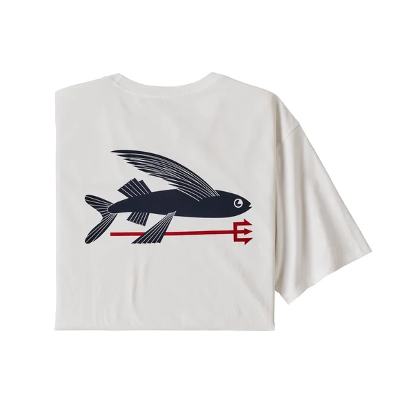 Patagonia Flying Fish Organic T-Shirt - Men's White - S